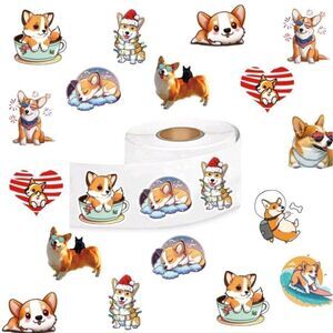 500 Corgi Dog Stickers